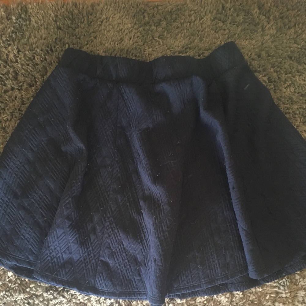 Navy blue flare shirt